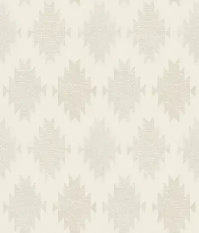 Stitched Heirloom White Wallpaper