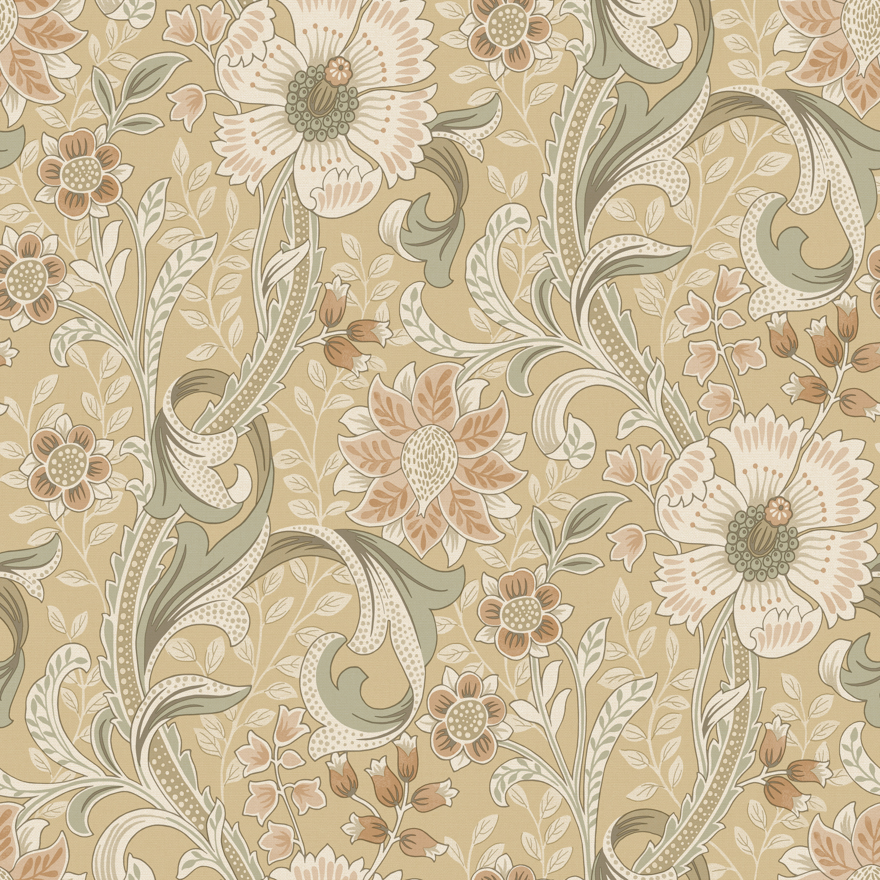 Liora Butter Floral Trail Wallpaper