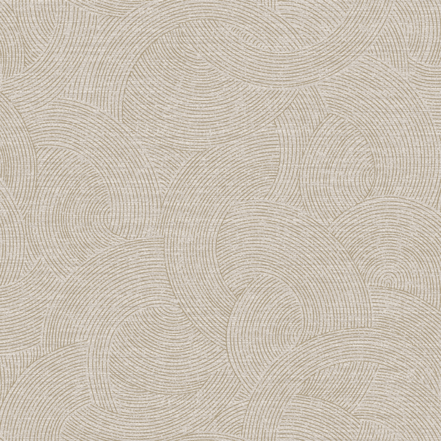 Harrison Pewter Swirling Geometric Wallpaper