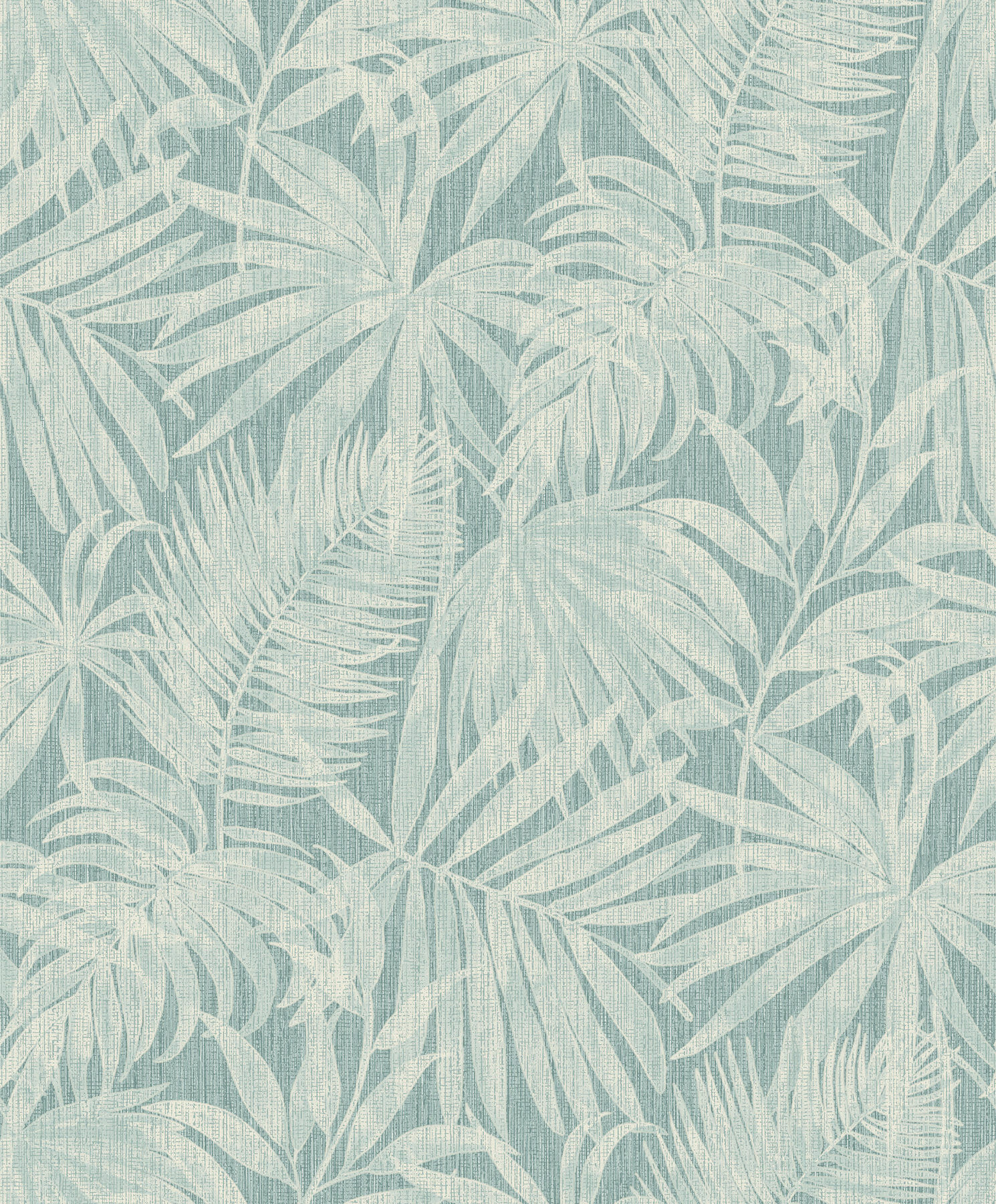 Sonny Light Blue Fronds Wallpaper