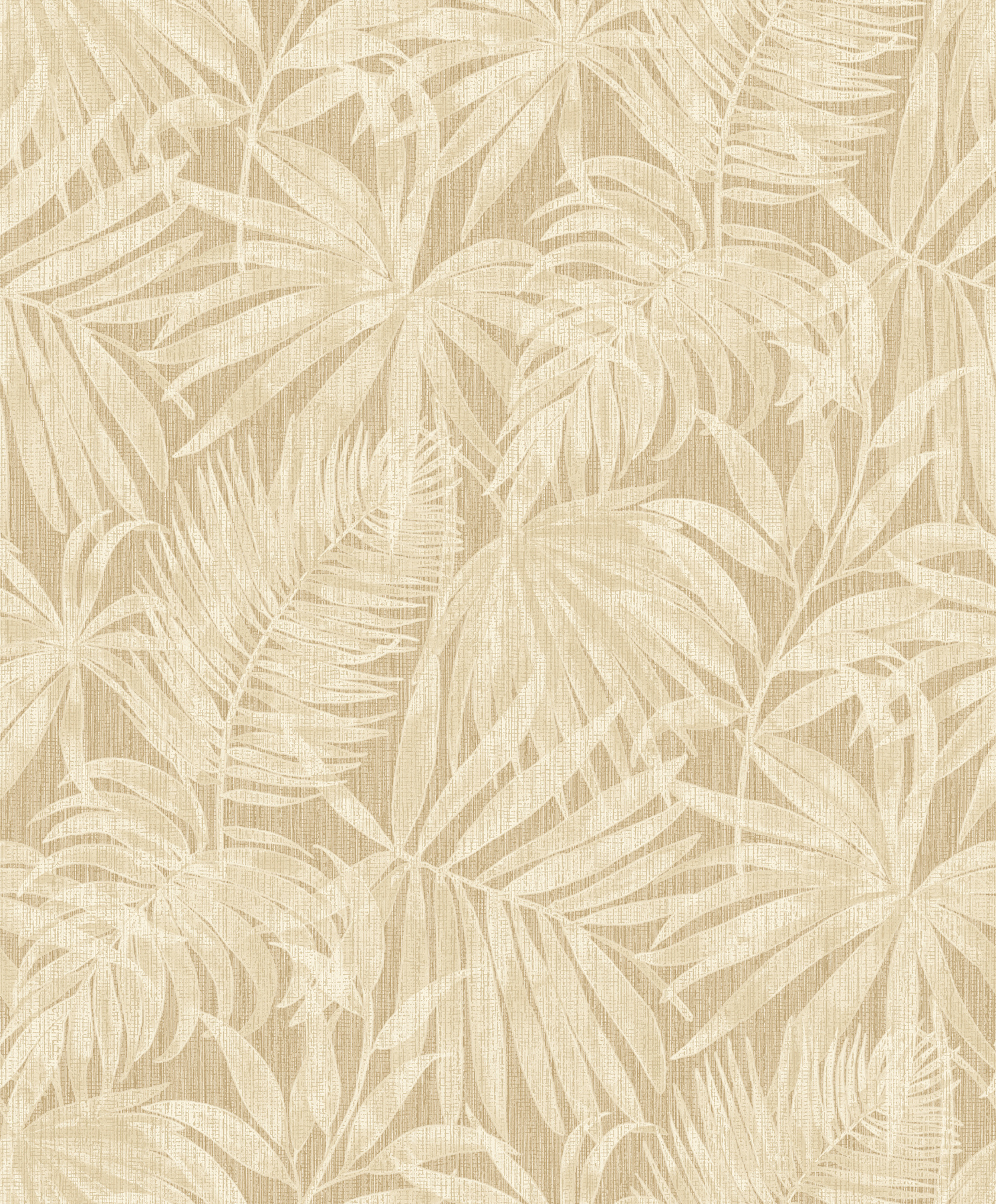 Sonny Light Brown Fronds Wallpaper