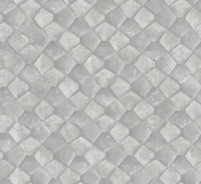 Waterford Grey Tiled Wallpaper