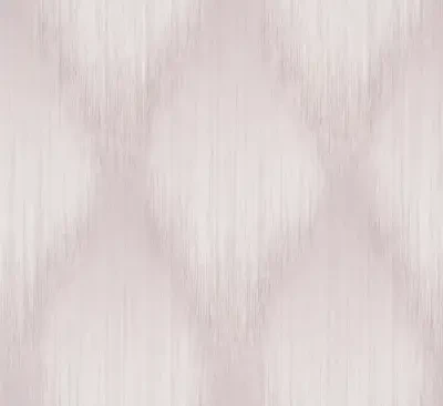 Starfall Mauve Metallic Ikat Wallpaper
