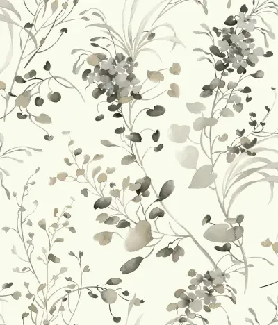 Spring Whispers Charcoal Wallpaper